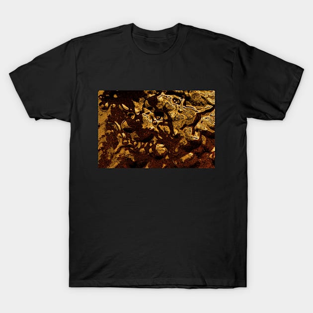 Golden Melted Chocolate T-Shirt by mavicfe